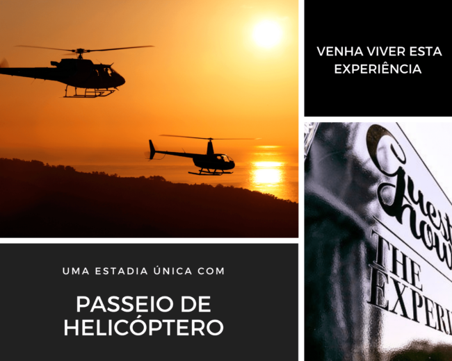 passeio helicóptero